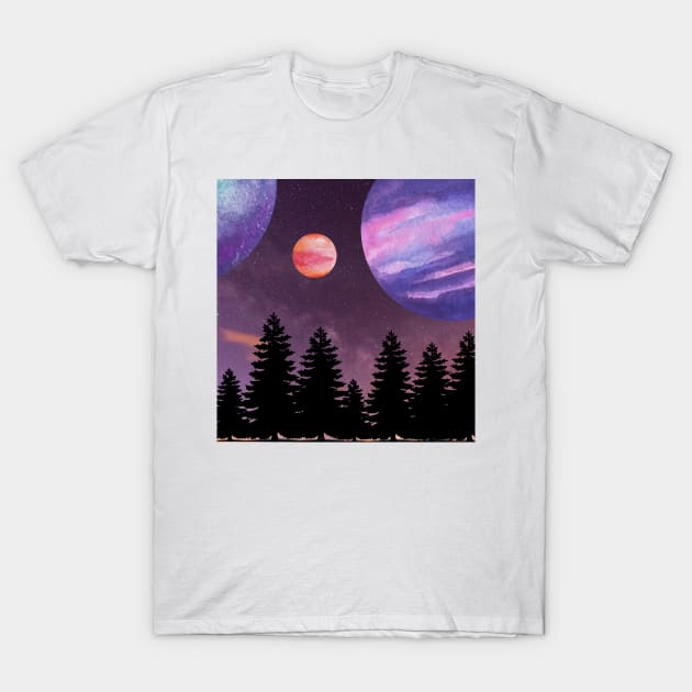 Space World T-Shirt by Bishop Creations